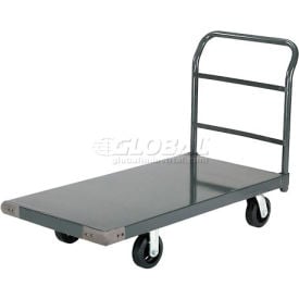 Global Industrial™ Steel Deck Platform Truck 60 x 30 2000 Lb. Capacity 6"" Rubber Casters