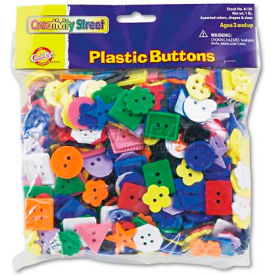 Chenille Kraft 6120 Plastic Button Assortment 1 lbs. Assorted Colors/Sizes