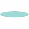30"" Diameter Glass Shelf Topper For Round Racks - Clear