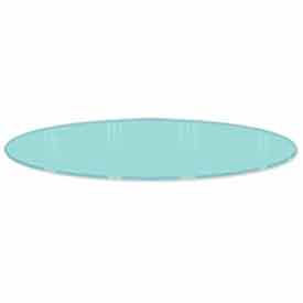 30"" Diameter Glass Shelf Topper For Round Racks - Clear