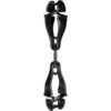 Ergodyne® 3420 Squids® Swiveling Glove Clip Holder Dual Clips Black