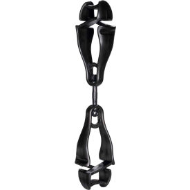 Ergodyne® 3420 Squids® Swiveling Glove Clip Holder Dual Clips Black