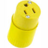 Bryant 5969BY TECHSPEC® Straight Blade Connector 15A 125V Yellow 2-Pole 3-Wire