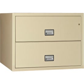 Phoenix Safe Lateral 44"" 2-Drawer Fire and Water Resistant File Cabinet Putty - LAT2W44P