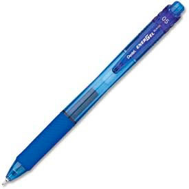 Pentel® EnerGel Retractable Pen Needle Fine Tip 0.5mm Blue Ink Dozen