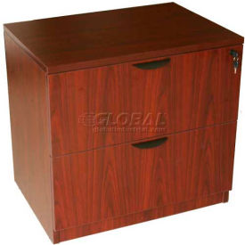 Boss 2-Drawer Lateral File Mahogany