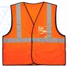 Ergodyne® GloWear® 8216BA Breakaway Mesh Vest w/ ID Holder Class 2 4XL/5XL Orange