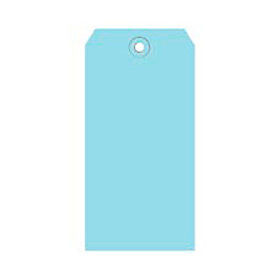 Shipping Tags #8 6-1/4""L x 3-1/8""W Light Blue 1000/Pack