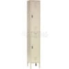 Global Industrial™ Paramount® 2-Tier 2 Door Locker 12""W x 18""D x 78""H Tan Assembled