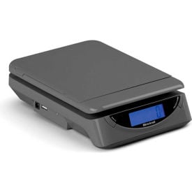 Brecknell PS25 Gray Digital Postal Scale 25lb x 0.2 oz 8"" x 6"" Platform