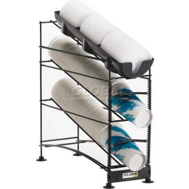 San Jamar® Wireworks™ 3 Tier 2 Cup Dispensers and 1 Lid Organizer C8503WF