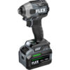 Flex 1/4"" Quick Eject Hex Impact Driver Kit w/ Multi Mode Stacked Lithium Battery 24V 6.0Ah
