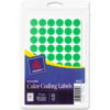 Avery® Removable Self-Adhesive Color-Coding Labels 1/2"" Dia Neon Green 840/Pack