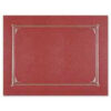 Geographics® Linen Certificate Cover 12-1/2"" x 9-3/4"" Burgundy 6/Pack