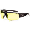 Ergodyne® Skullerz® Dagr Safety Glasses Yellow Lens Black Frame