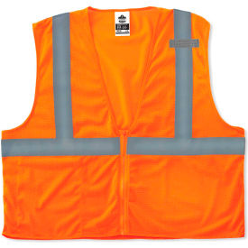 Ergodyne 8210Z XS Orange Type R Class 2 Economy Mesh Vest