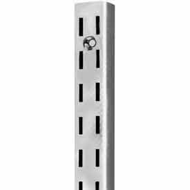 96"" Heavy Weight Double Slot W/ 1/2"" Slots On 1"" Centers - Satin Zinc