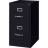 Hirsh Industries® 22"" Deep Vertical File Cabinet 2-Drawer Letter Size Black