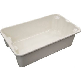 Molded Fiberglass Nest and Stack Tote 780208 - 17-7/8"" x10""-5/8"" x 5"" White