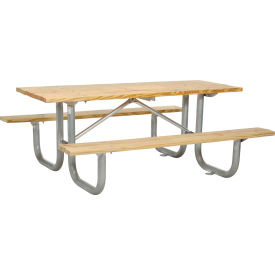 Global Industrial™ 6' Wood Picnic Table Natural