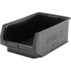 Quantum Plastic Magnum Stacking Bin 12""W x 20""D x 8""H Black