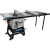Delta 36-5052 10 In. Left Tilt Table Saw W/52 In. Right Rip Steel Extension Wings