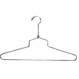 16"" L Steel Blouse And Dress Hanger W/ Regular Hook - Chrome