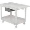 Global Industrial™ Drawer w/Divider for Plastic/Steel Carts 10-3/4""L x 18""W x 4-1/2""H Gray