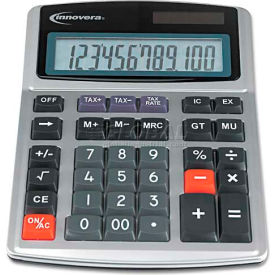 Innovera® 15971 Large Digit Commercial Calculator 12-Digit LCD Dual Power Silver