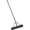 Global Industrial 24"" Push Broom W/ Plastic Block & Steel Handle Rough Sweep