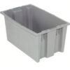 Akro-Mils® Plastic Nest & Stack Tote 19-1/2""L x 13-1/2""W x 8""H Gray