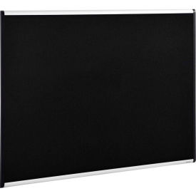 Global Industrial™ Fabric Mesh Bulletin Board 36""W x 24""H Black