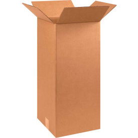 Global Industrial™ Tall Cardboard Corrugated Boxes 10""L x 10""W x 24""H Kraft