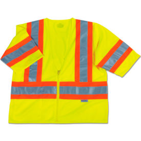 Ergodyne® GloWear® 8330Z Class 3 Two-Tone Vest Lime 2XL/3XL