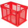Global Industrial™ Mesh Straight Wall Container 23-3/4""L x 15-3/4""W x 16-1/8""H Red