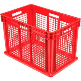 Global Industrial™ Mesh Straight Wall Container 23-3/4""L x 15-3/4""W x 16-1/8""H Red