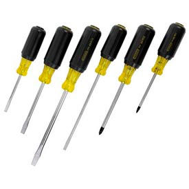Stanley 66-565 6 PC. Vinyl Comfort Grip Cabinet. Standard & Phillips Screwdriver Set