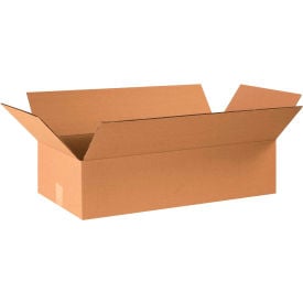 Global Industrial™ Flat Cardboard Corrugated Boxes 24""L x 12""W x 6""H Kraft