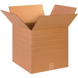 Global Industrial™ Multi Depth Cardboard Corrugated Boxes 15""L x 15""W x 15""H Kraft