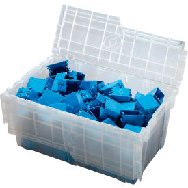 ORBIS Flipak® Attached Lid Container FP243-DTME-CLM - 26-9/10 x 17-1/10 x 12-3/5 Clear