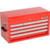 Global Industrial™ 25-15/16"" x 12-1/16"" x 14-3/4"" 6 Drawer Red Tool Chest