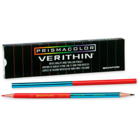 Prismacolor Verithin Colored Pencil Red Blue Lead Red Blue Barrel Dozen