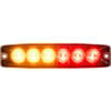 Buyers 5.14"" Amber/Red Surface Mount Ultra-Thin LED Strobe Light - 8892206
