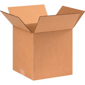 Global Industrial™ Cube Cardboard Corrugated Boxes 9""L x 9""W x 9""H Kraft
