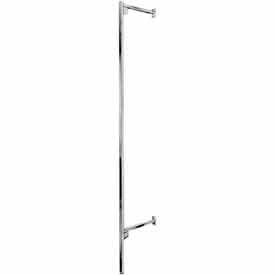 84""H X 1"" Square Tubing Outrigger W/ Universal Slotting - Chrome