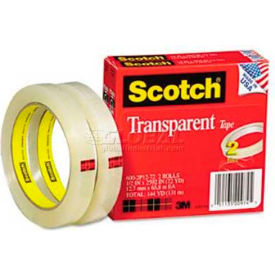Scotch® Transparent Tape 600-2P12-72 1/2"" x 2592"" 2 Rolls/PK
