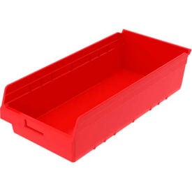 Akro-Mils ShelfMax® Plastic Nesting Storage Shelf Bin 30014 - 11-1/8""W x 23-5/8""L x 6""H Red