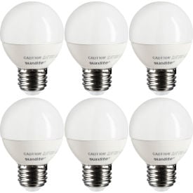 Sunlite® LED G16 Bulb 120V 7W 500 Lumens Medium Screw Base 2700K Warm White Pack of 6