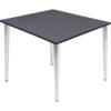 Regency Kahlo 48"" Square Multipurpose Breakroom Tapered Leg Table Grey/ Chrome