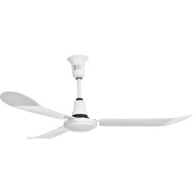 Global Industrial™ 60"" Industrial Ceiling Fan Outdoor Rated 4 Speed 8000 CFM White